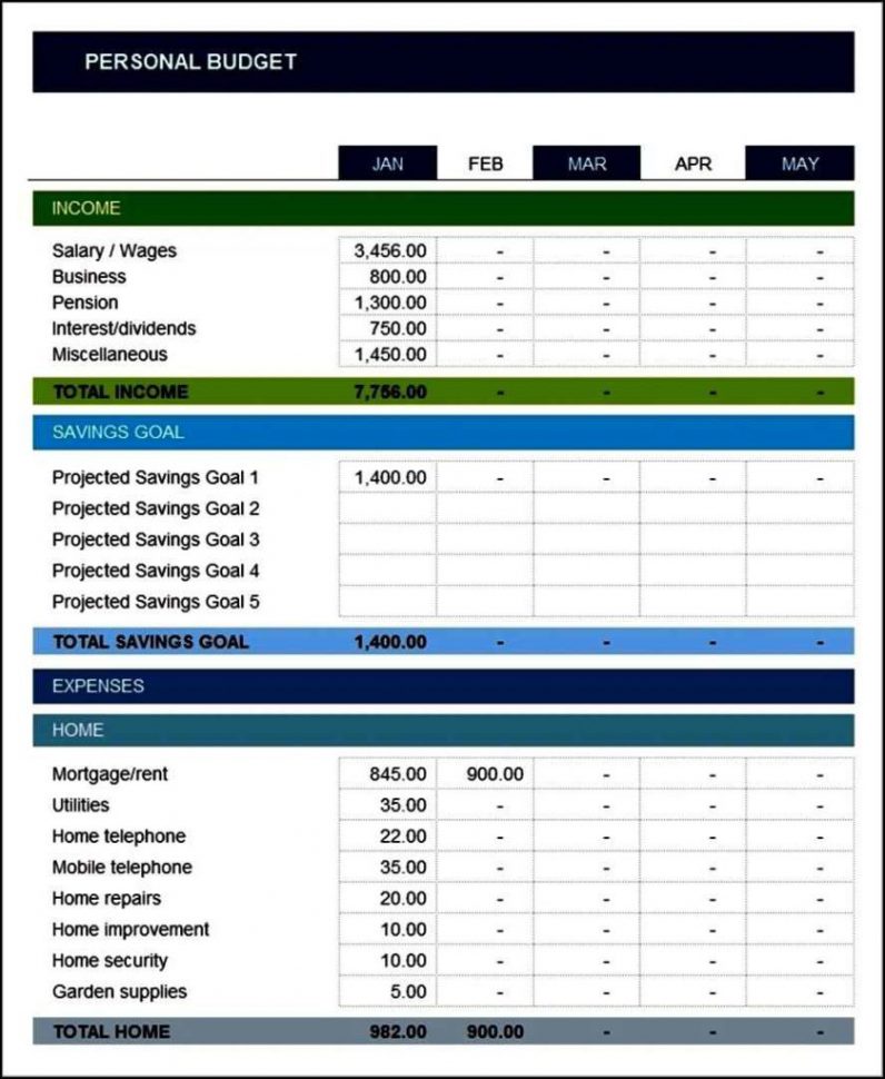 Sample Church Budget Template Excel