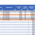 Sample Inventory Spreadsheet