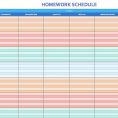 Schedule Outline Template