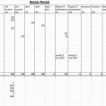 Simple Monthly Budget Spreadsheet Template
