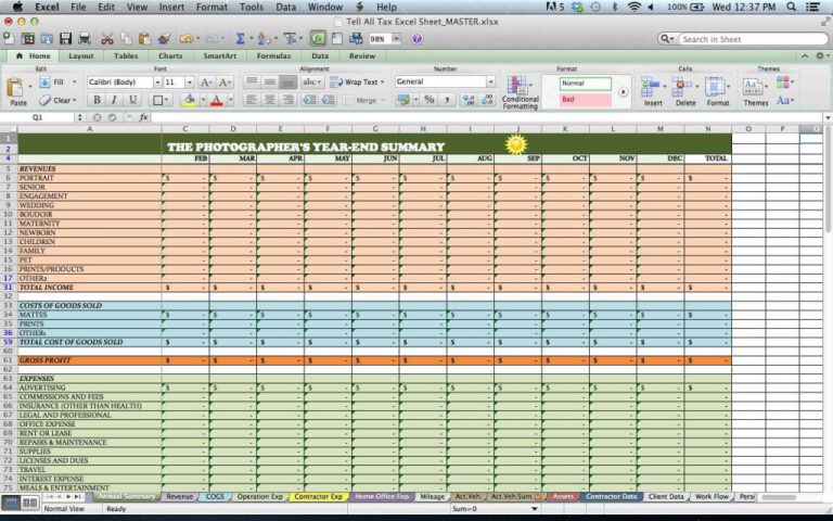 free excel template for business income and expenses vortex