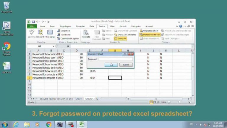 Unlock Excel Spreadsheet — Db 2121