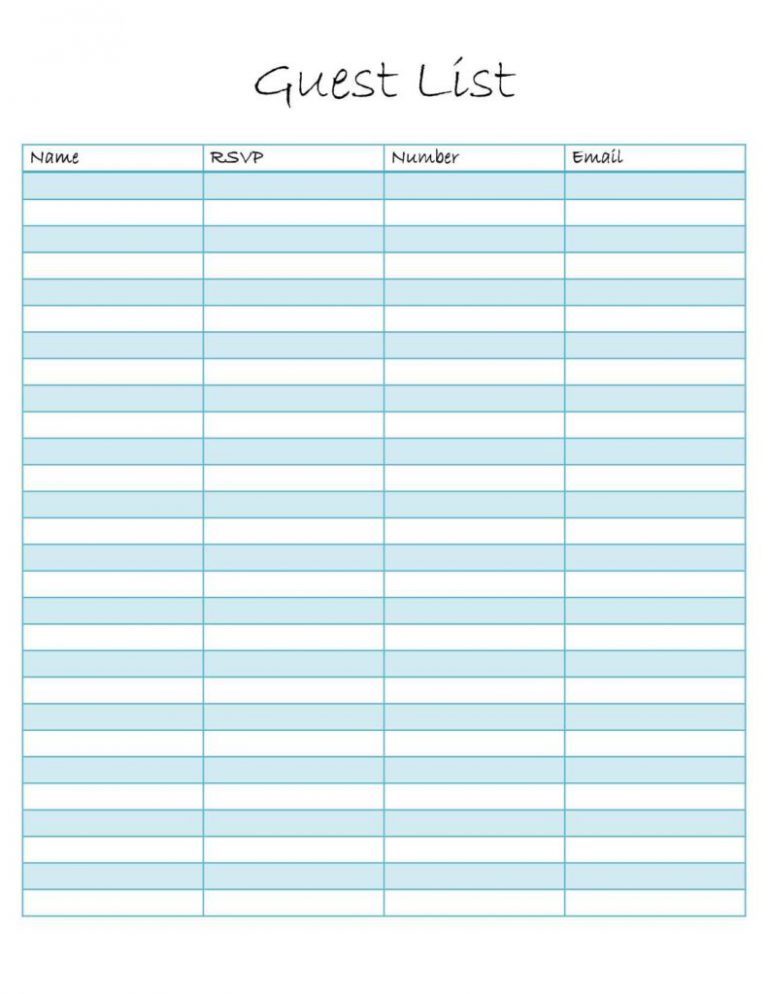 wedding guest list spreadsheet — db-excel.com