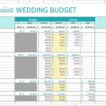 Wedding Planning Spreadsheet