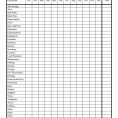 Weekly Income And Expense Spreadsheet Template