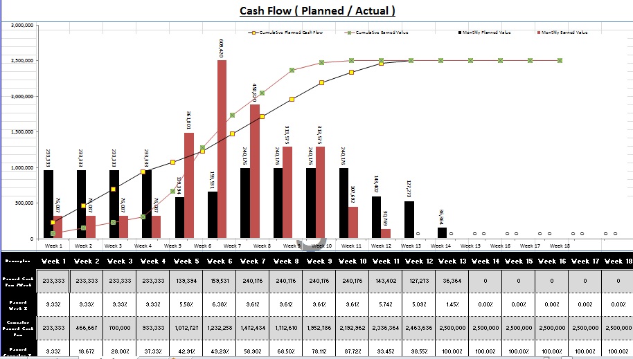 12 Month Cash Flow Statement Excel Template