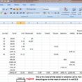 Business Spreadsheet Of Expenses And Income