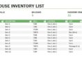 Excel Inventory Tracking Template