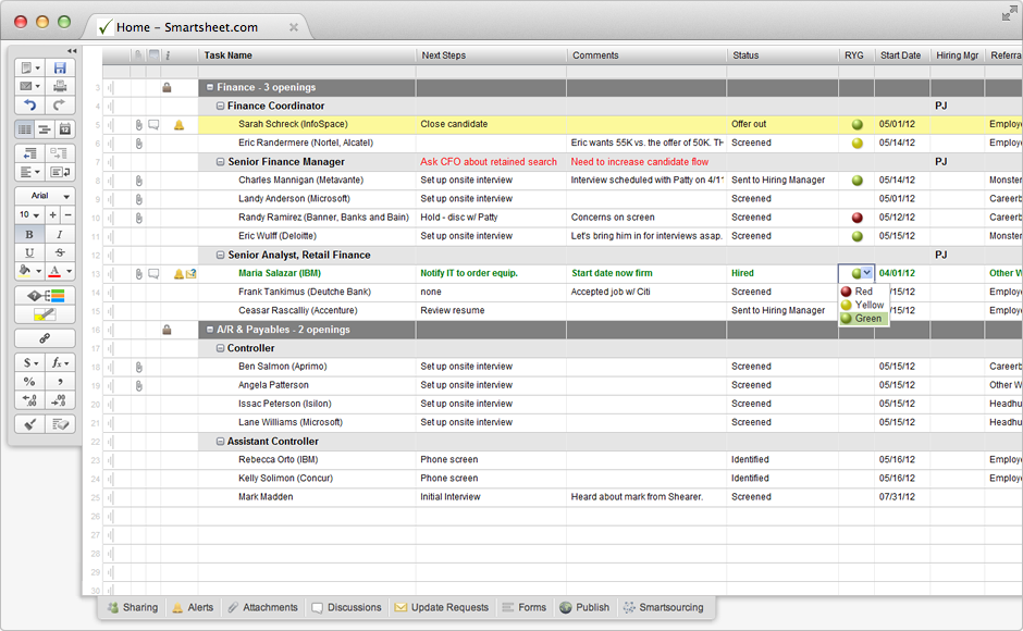 Applicant Tracking Spreadsheet Download Free