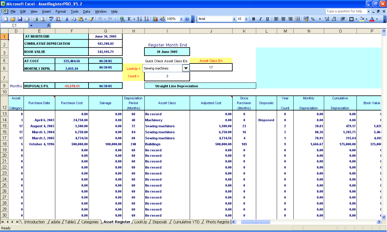 fixed-asset-list-template