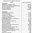 Budget Worksheet Pdf