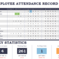 Employee Monthly Attendance Sheet Template Excel