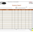 Expenses Template Excel Free