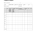Monthly Expense Report Template 2
