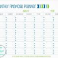 Monthly Financial Planning Worksheet