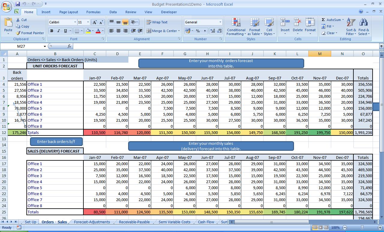 Cash Flows Excel