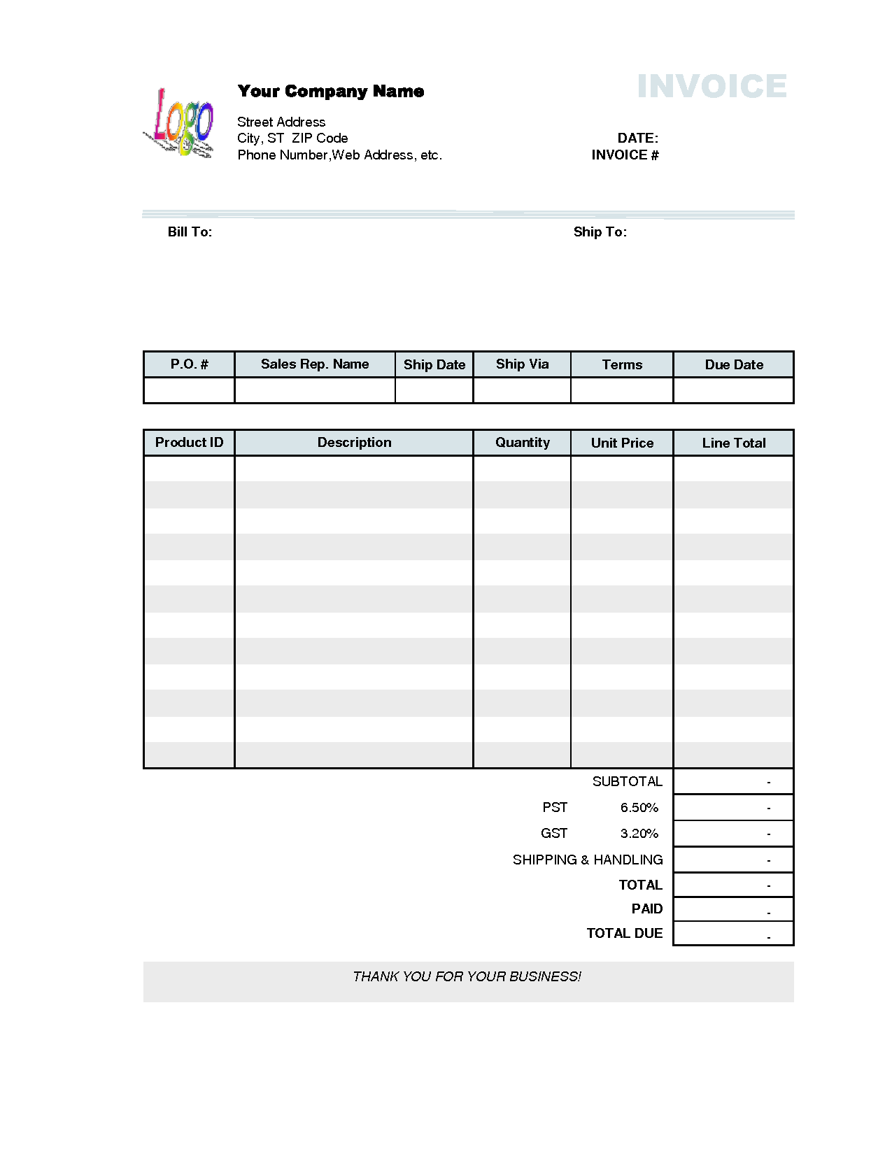 Microsoft Invoice Office Templates Db excel