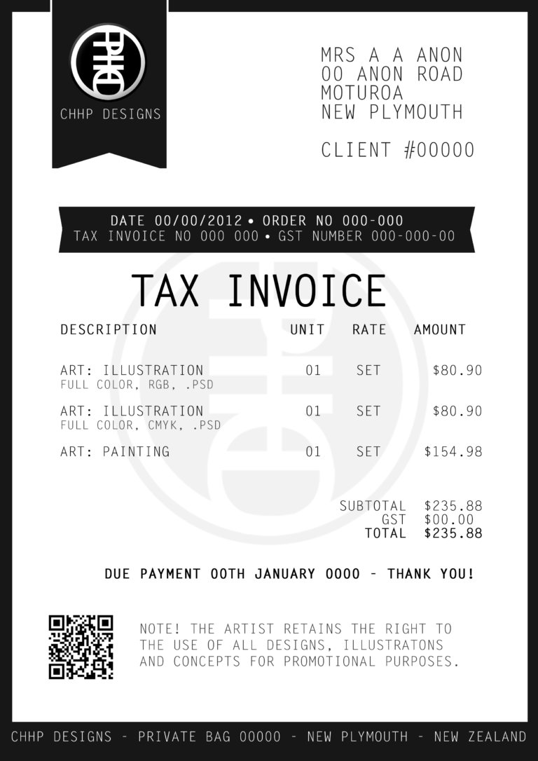 Freelance Makeup Artist Invoice Template —