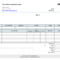 Invoice Templates Printable Free Excel