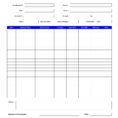 Sample Invoice For Labor Hours