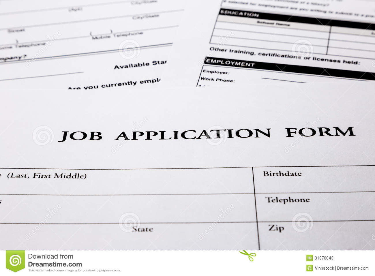 Business Job Applications