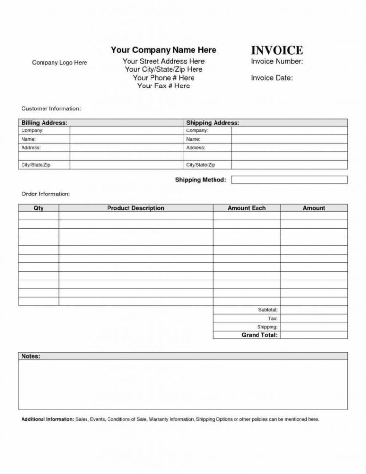 Free Invoice Template