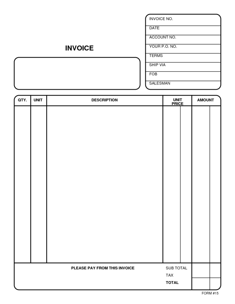 Invoice Template Open Office db excel com