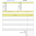 Invoice Template Open Office