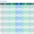 Monthly Schedule Template Excel