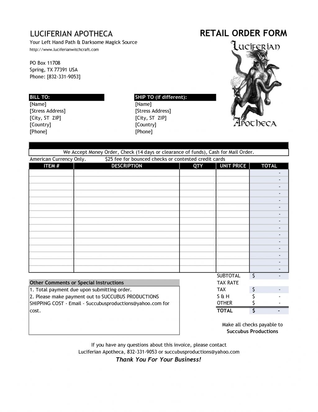 openoffice templates invoice