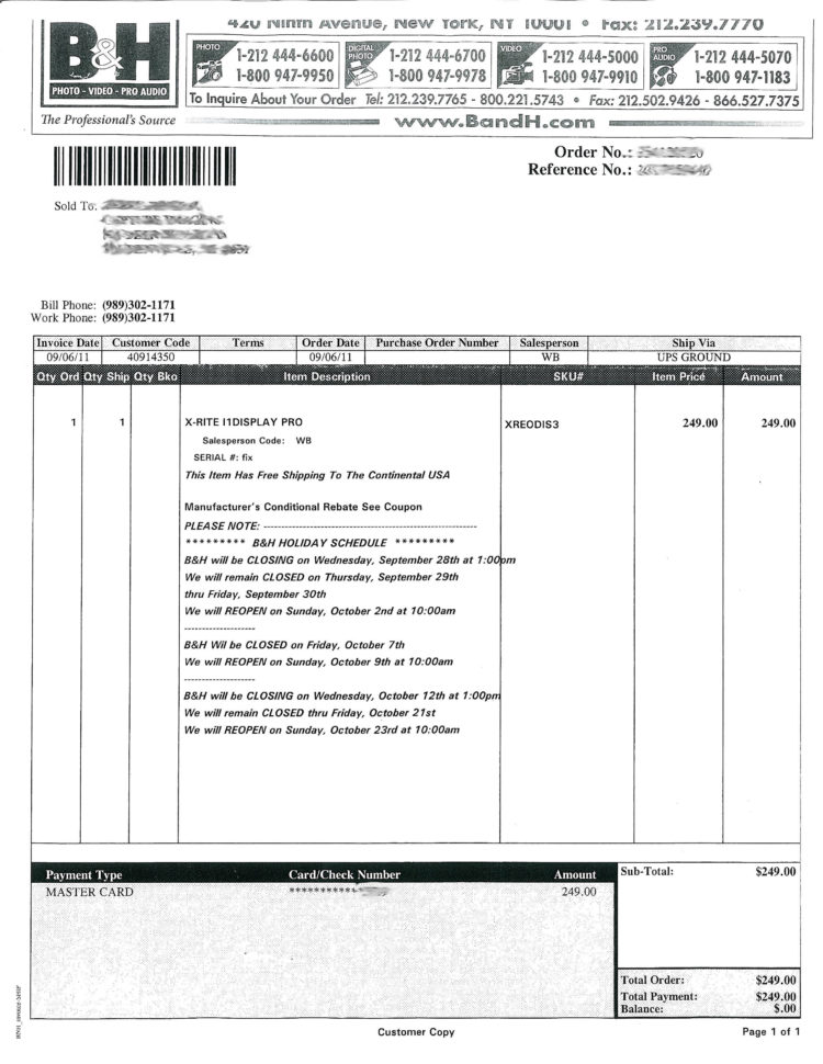 Photography Invoice Template Mac