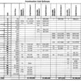 Residential Construction Estimating Spreadsheets 1