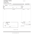 Shipping Invoice Sample