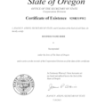 State Of Oregon Business License