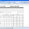 Weekly Timesheet Template Excel
