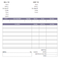 1/2 Page Invoice Template And Excel Spreadsheet Invoice Template
