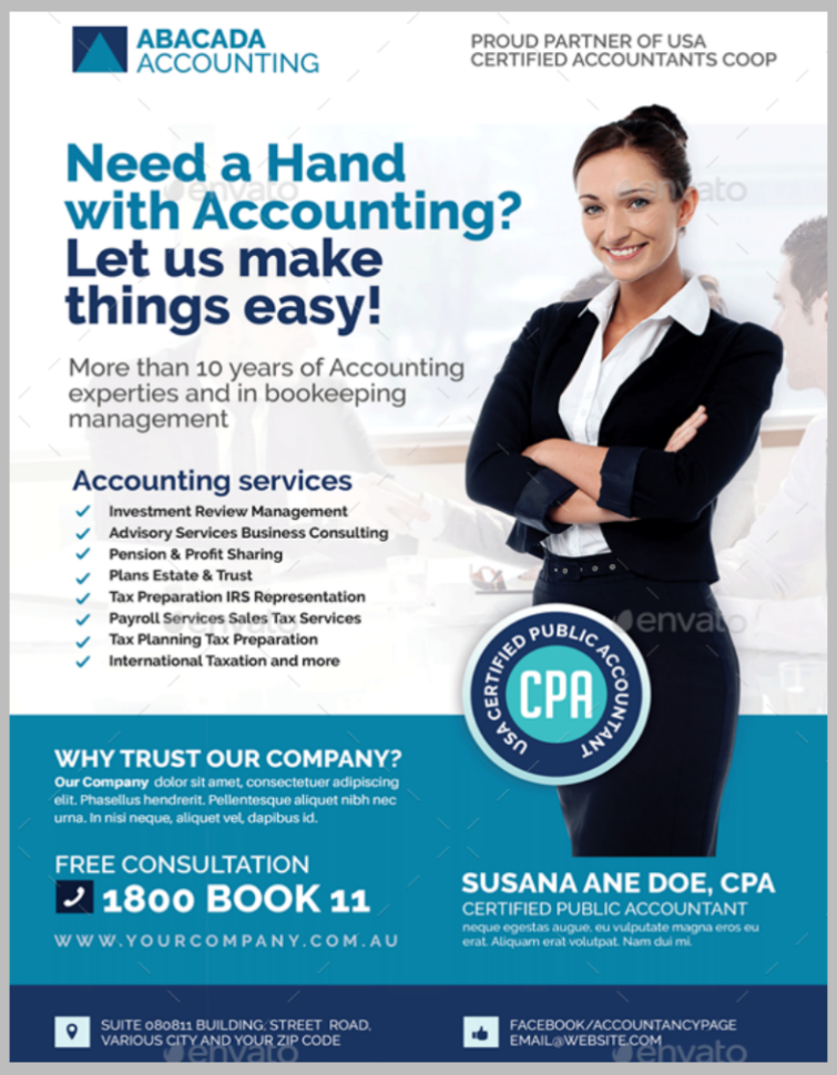 13+ Accounting And Bookkeeping Service Flyer Designs & Templates To Bookkeeping Flyer Template