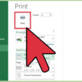 3 Ways To Print Part Of An Excel Spreadsheet   Wikihow Intended For How To Create A Spreadsheet In Excel 2013