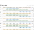4 Monthly Schedule Template Excel | Procedure Template Sample With With Monthly Work Schedule Template Excel