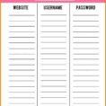 7 Password Template | Receipt Templates Within Free Printable With Free Printable Password Keeper
