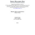 9+ Project Management Plan Template Examples   Pdf Within Project Management Templates Pdf