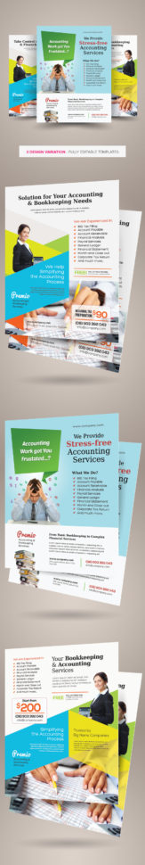 Accounting And Bookkeeping Services Flyers On Behance Intended For Bookkeeping Flyer Template