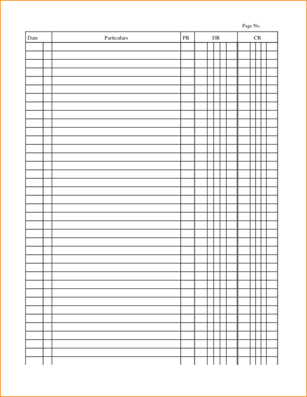 Accounting General Journal Template 3 Down Town Ken More Throughout ...