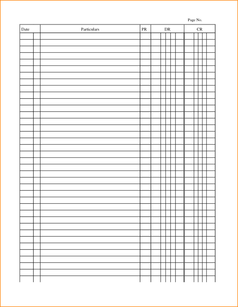 Accounting General Journal Template 3 Down Town Ken More Throughout ...