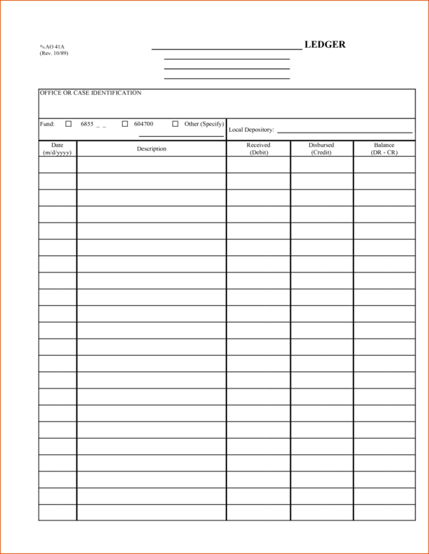 Accounting Ledger Book Template Free — db-excel.com