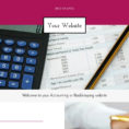 Accounting Or Bookkeeping Website Templates | Godaddy Intended For Bookkeeping Website Templates