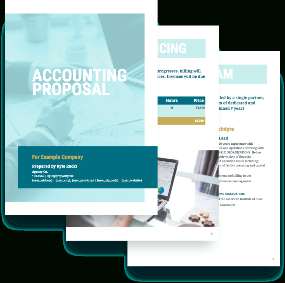 Accounting Proposal Template   Free Sample | Proposify And Bookkeeping Quote Template