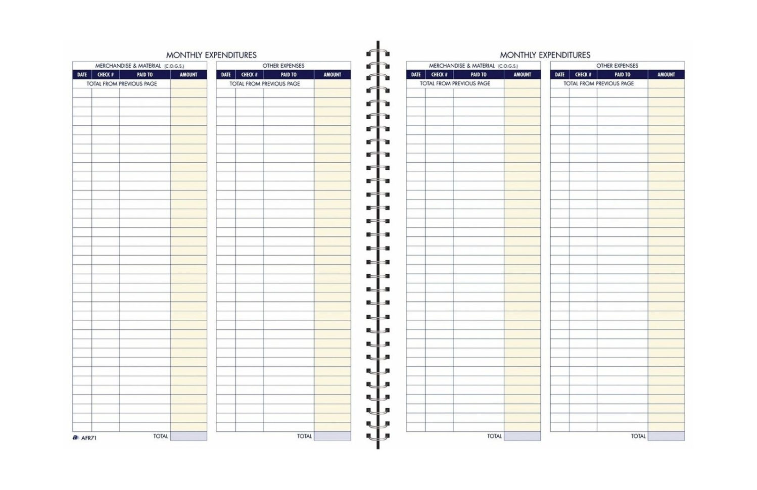 Adams Bookkeeping Record Book Monthly Format 8.5 X 11 Inches White With Bookkeeping For Ebay Business