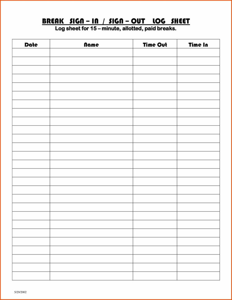 And Printable Mileage Log Projects To Try Pinterest Printable Log With Payroll Sign In Sheet Template
