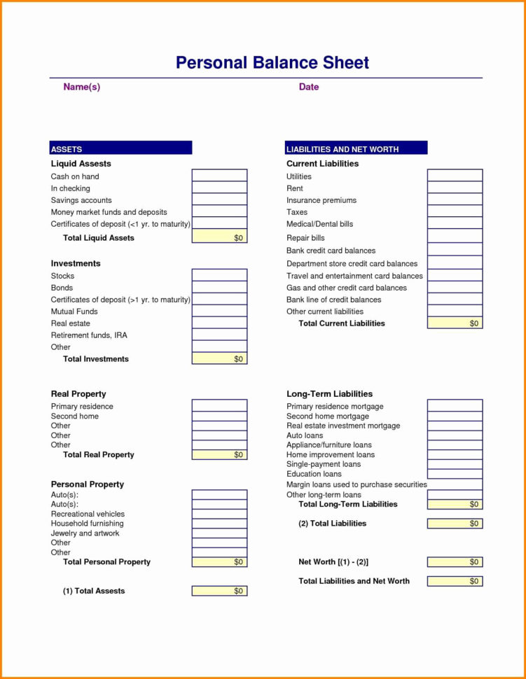 Assets And Liabilities Spreadsheet Template Fresh Personal Balance Intended For Personal Balance Sheet Template Assets And Liabilities Spreadsheet Template Fresh Personal Balance Intended For Personal Balance Sheet Template